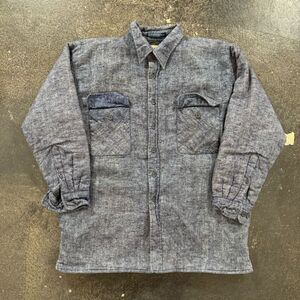 S.Wm Casual Men’s Quilted Lined Cotton Blend Button Up Jacket Size Large